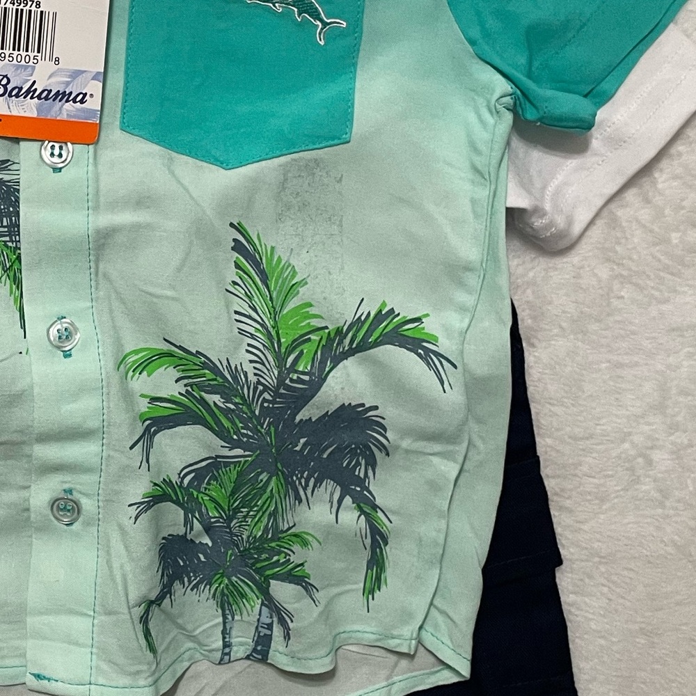 Tommy Bahama Toddler Boys Tropical 3-Piece Outfit Set Size 2T NWT - Picture 11 of 11